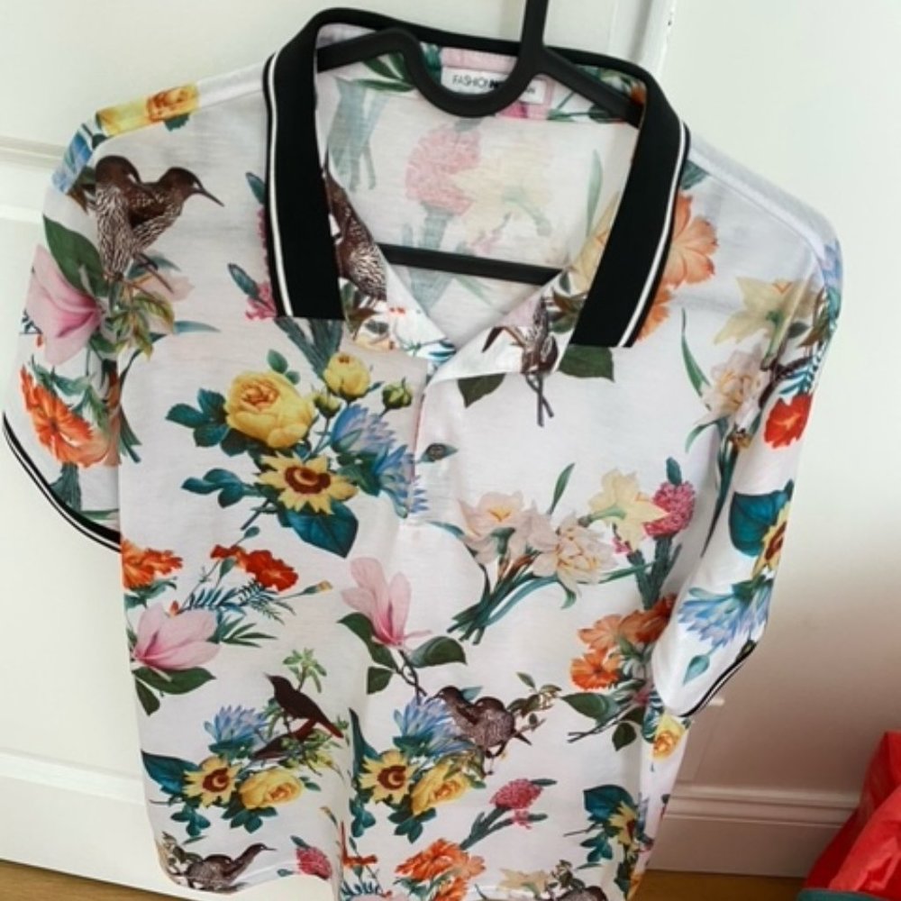 Fashion Nova Floral Men's Polo Shirt